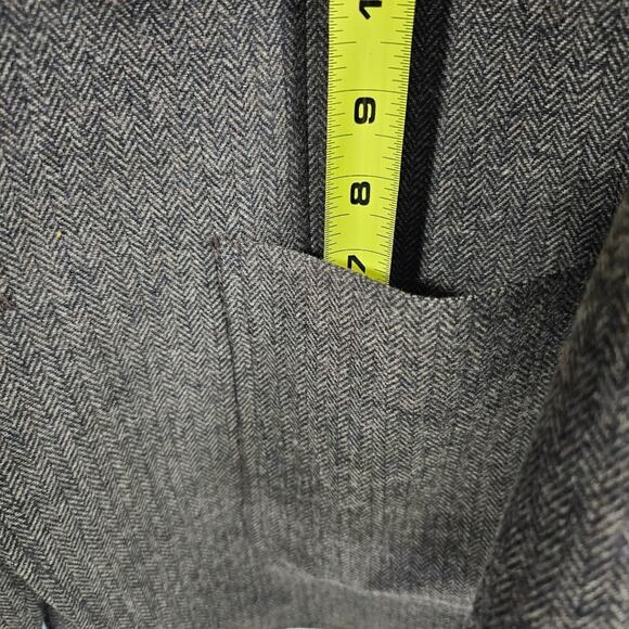 Black Brown 1826 Brown Herringbone Wool Blend Men's Blazer Size XL - Picture 4 of 15